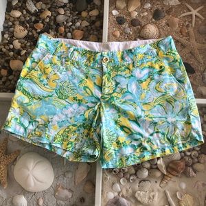 Lily Pulitzer Callahan Short Sz 8 100% Cotton